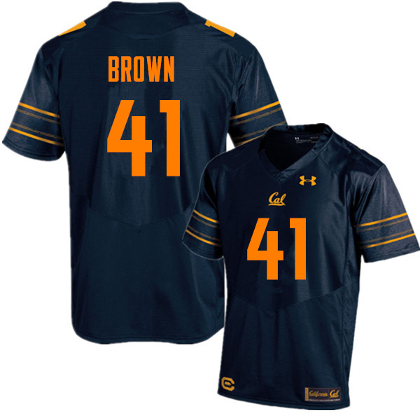 Men #41 Gerran Brown Cal Bears (California Golden Bears College) Football Jerseys Sale-Navy - Click Image to Close